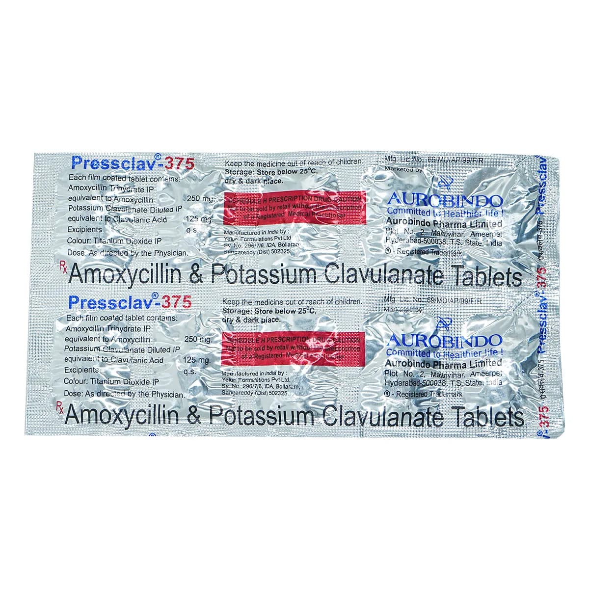 PRESSCLAV 375MG TAB