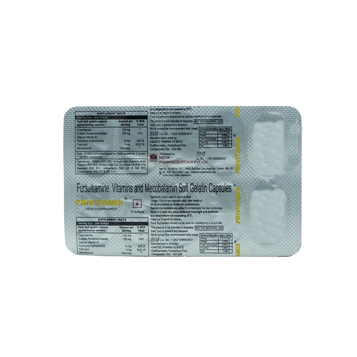 PRIVITAMIX CAP