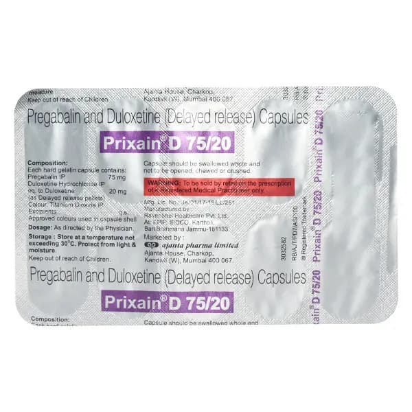 PRIXAIN D 75/20 CAP 10`S