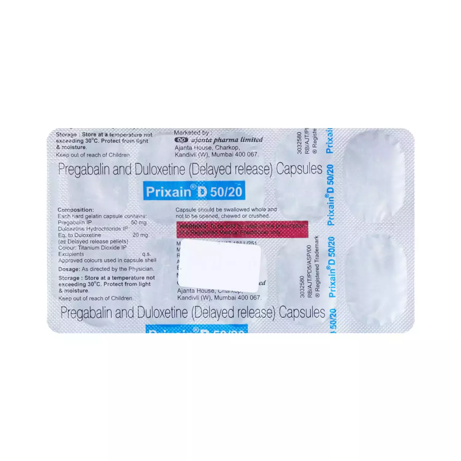 PRIXAIN D CAP 50/20