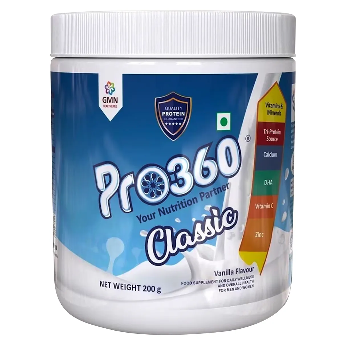 PRO360 HP HF VANILLA 200GM