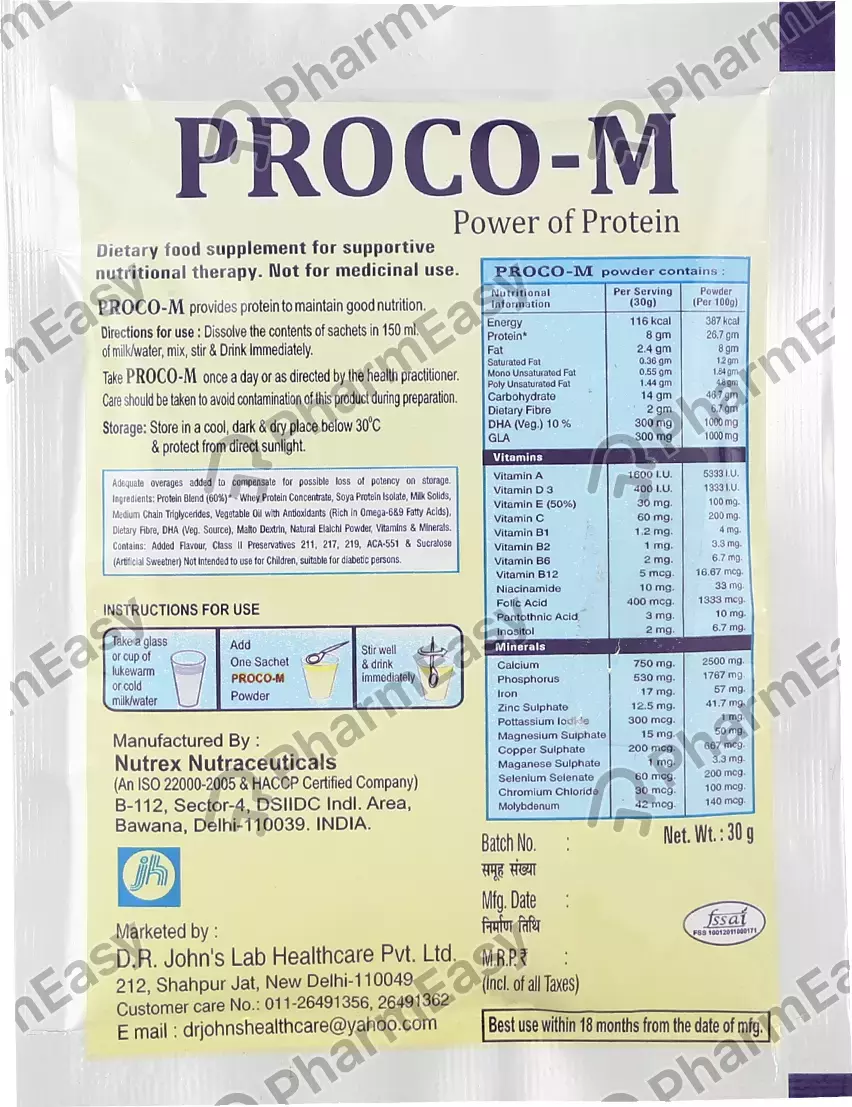 PROCO M SACHET KESAR BADAM