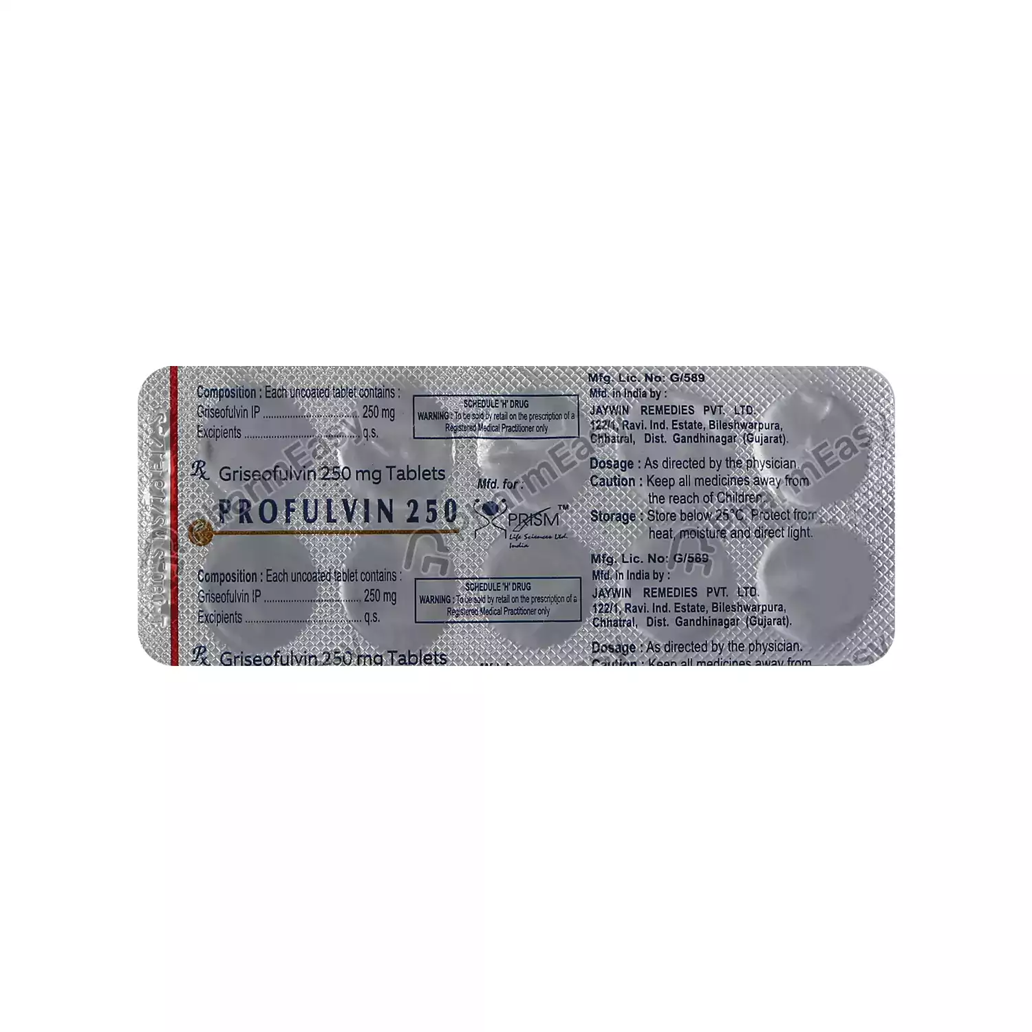 PROFULVIN 250MG TAB