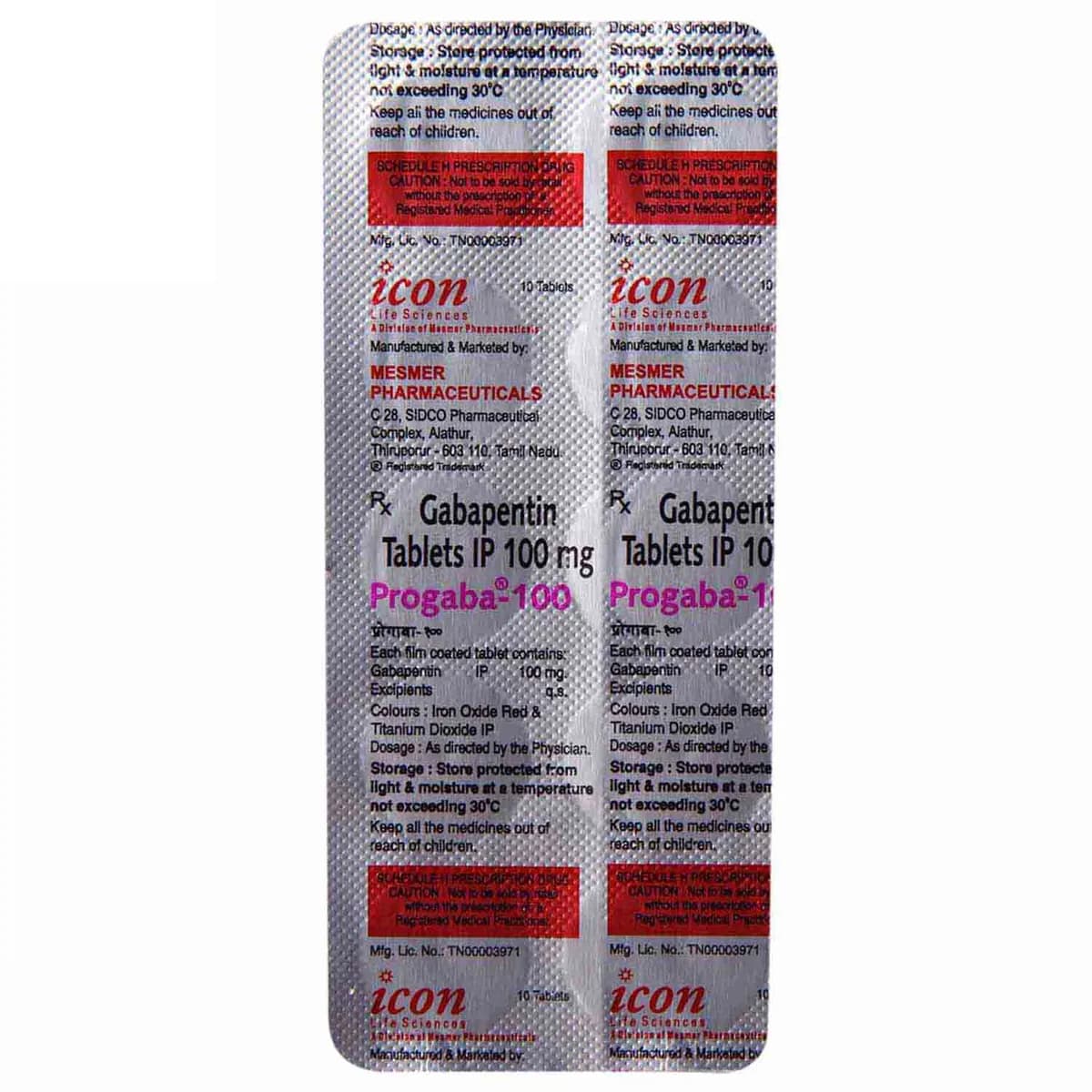 PROGABA 100MG