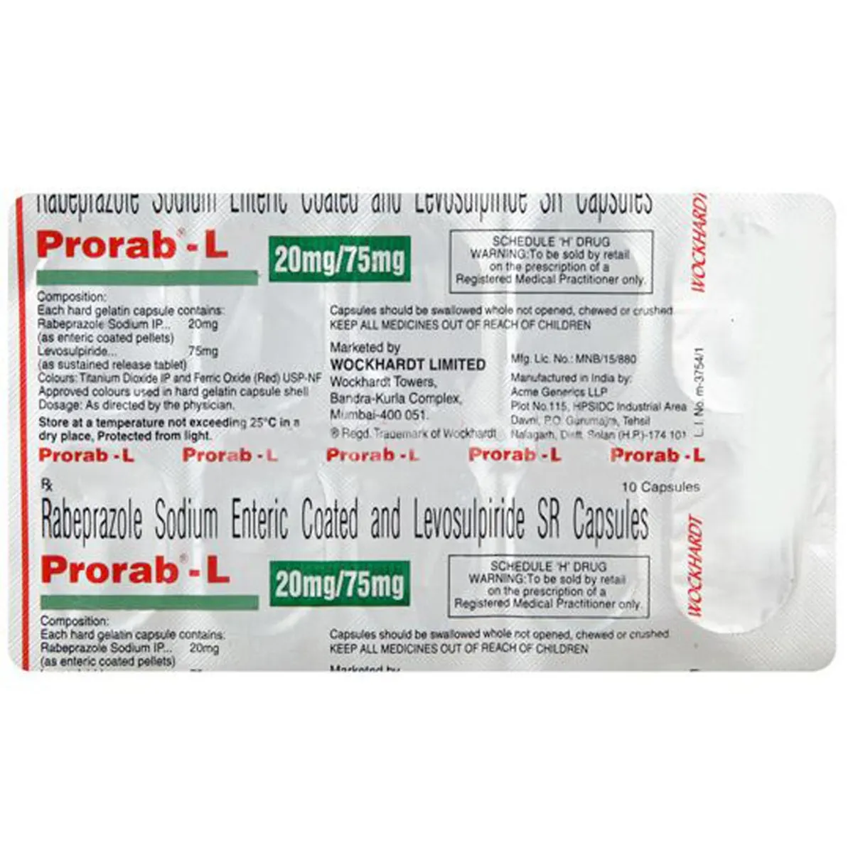PRORAB -D 10`S