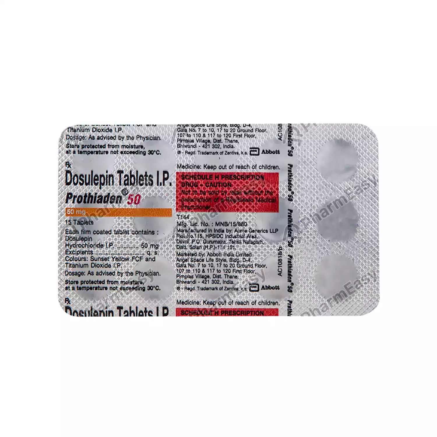PROTHIADEN 50MG