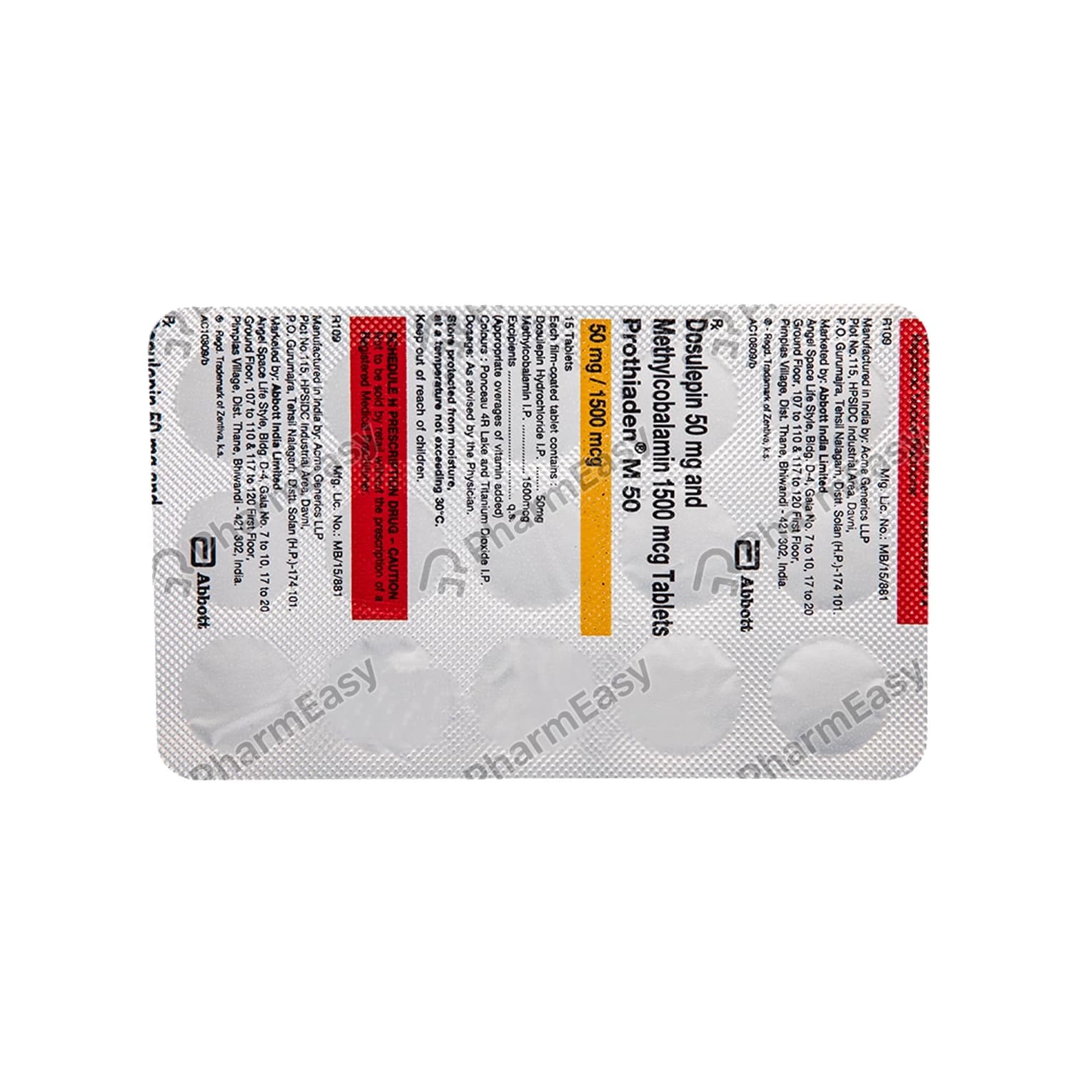 PROTHIADEN M 50MG TAB