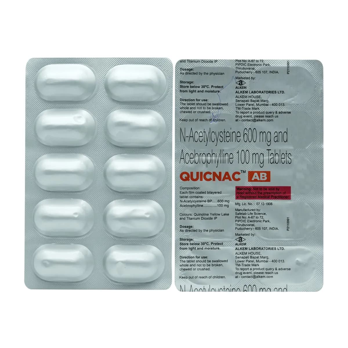 QUICNAC AB TAB