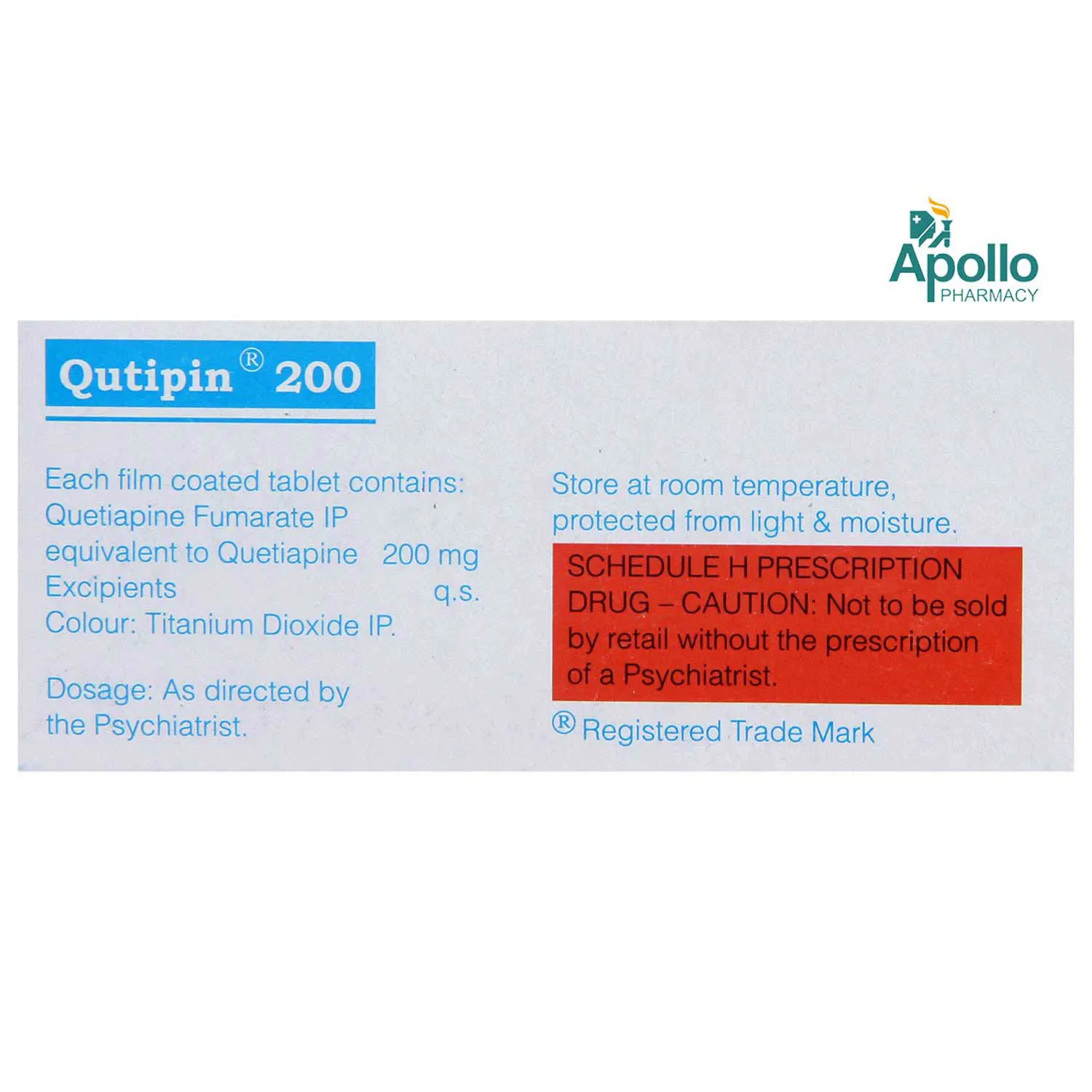 QUTIPIN-200MG TAB 10`S