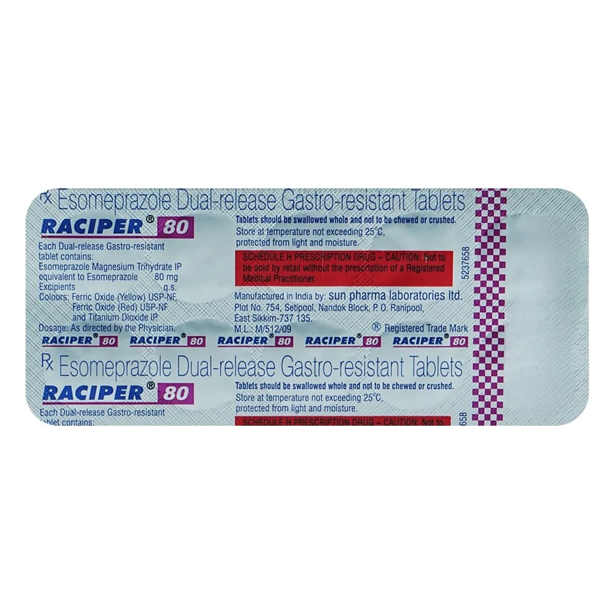RACIPER 80 TAB 10`S