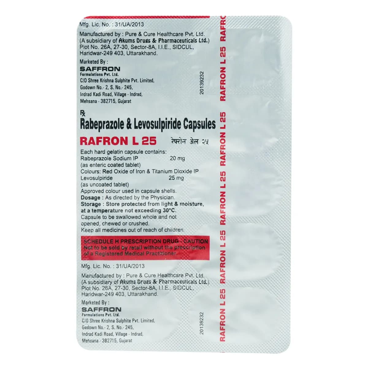 RAFRON L 25MG TAB