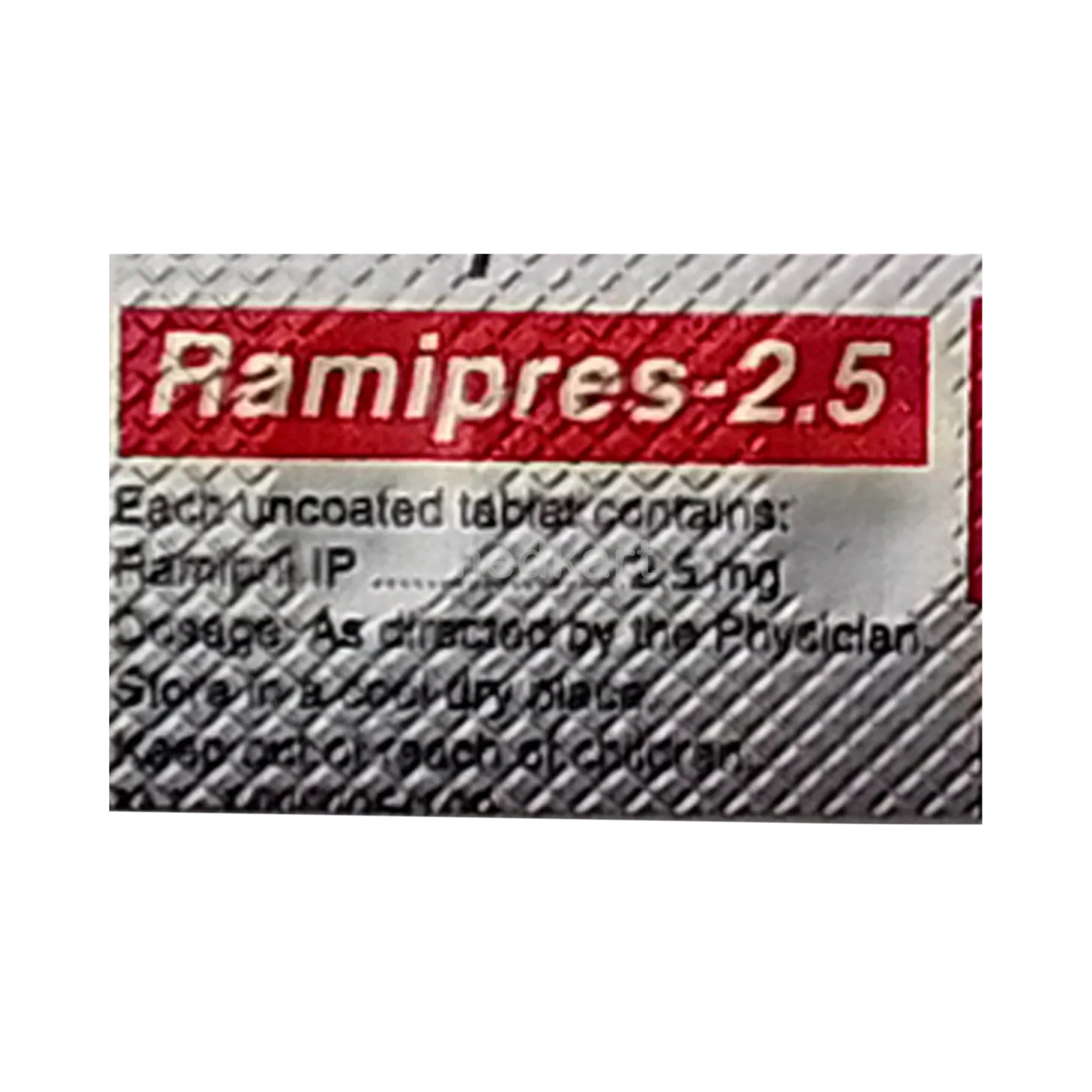 RAMIPRES 2.5MG 10`S