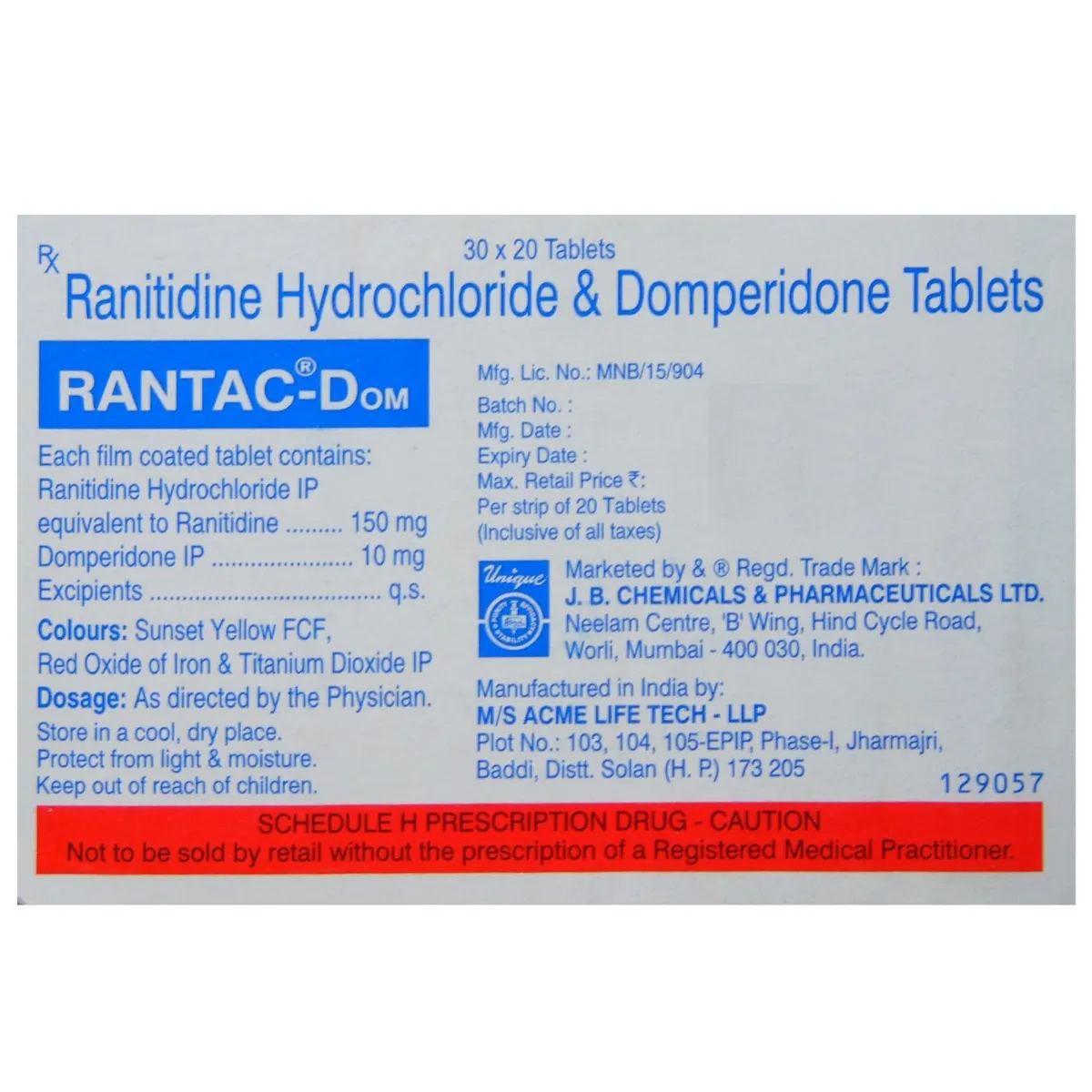 RANTAC DOM