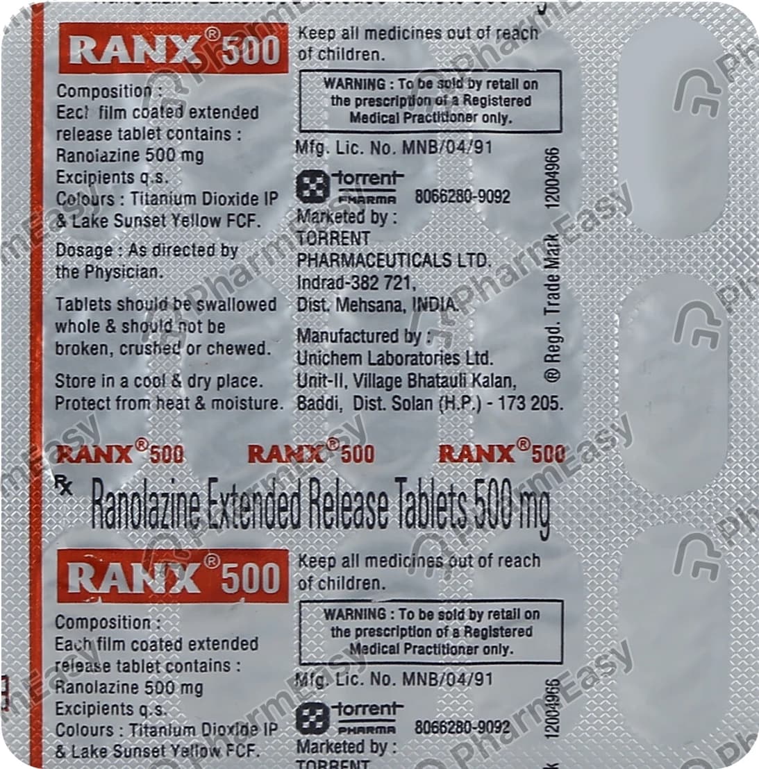 RANX 500MG TAB