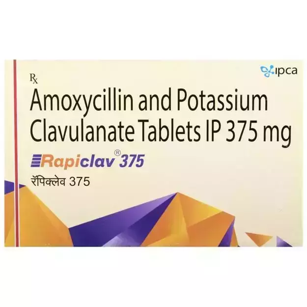 RAPICLAV 375MG TAB
