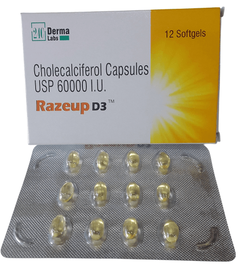 RAZEUP D3 SOFTGEL CAP