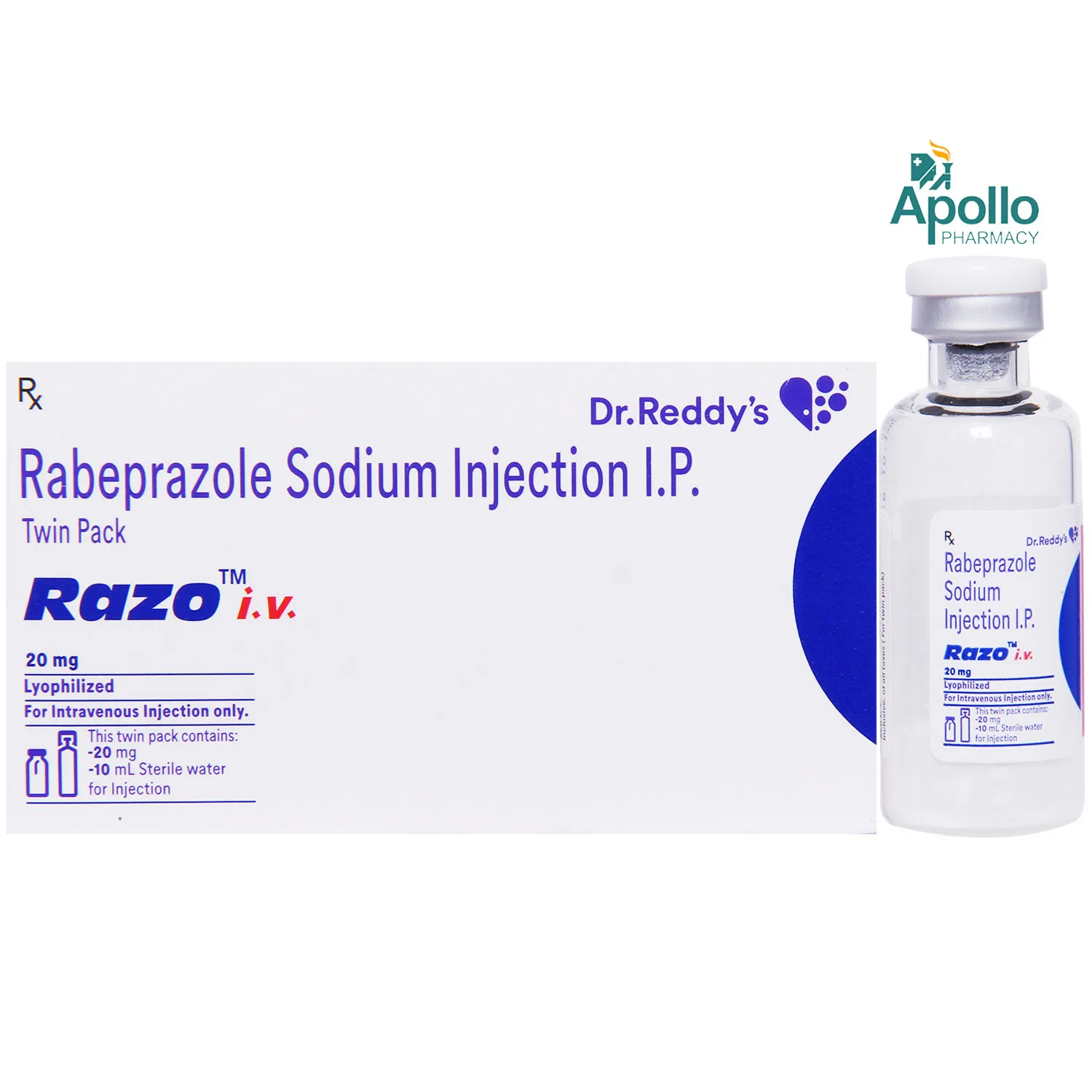 RAZO I.V.20MG 1`S