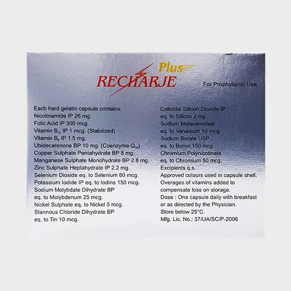 RECHARJE PLUS CAP 10`S