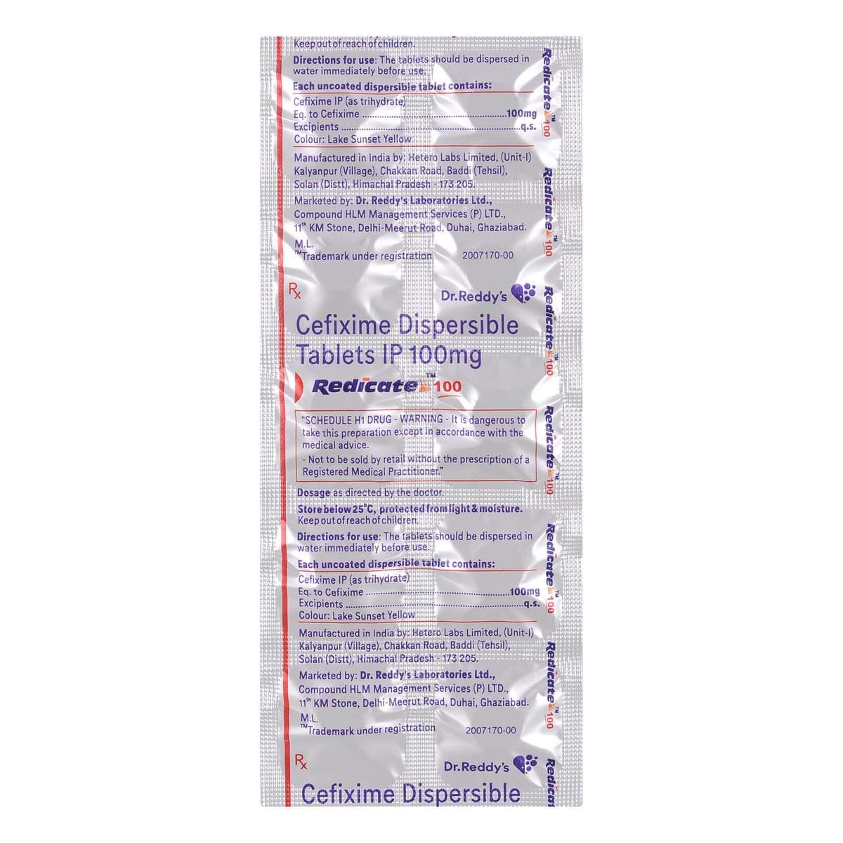 REDICATE 100MG TAB