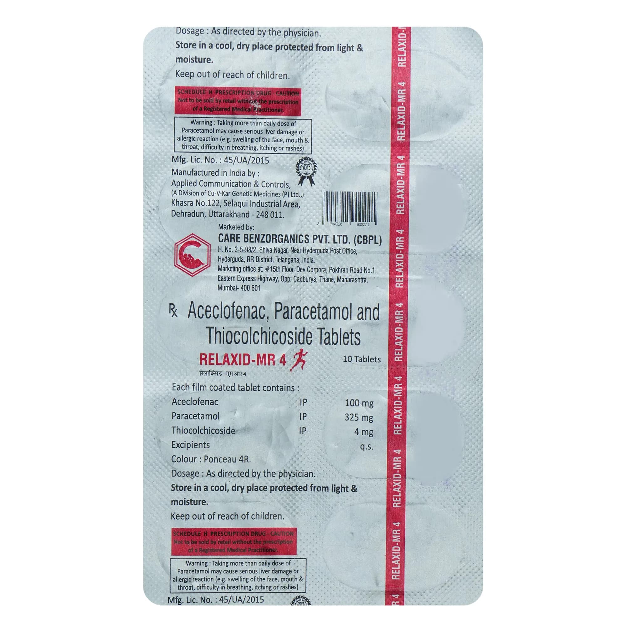 RELAXIDE FORTE TAB