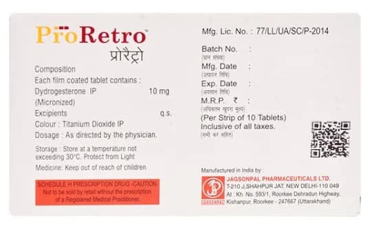 RETROPREG TAB 10`S
