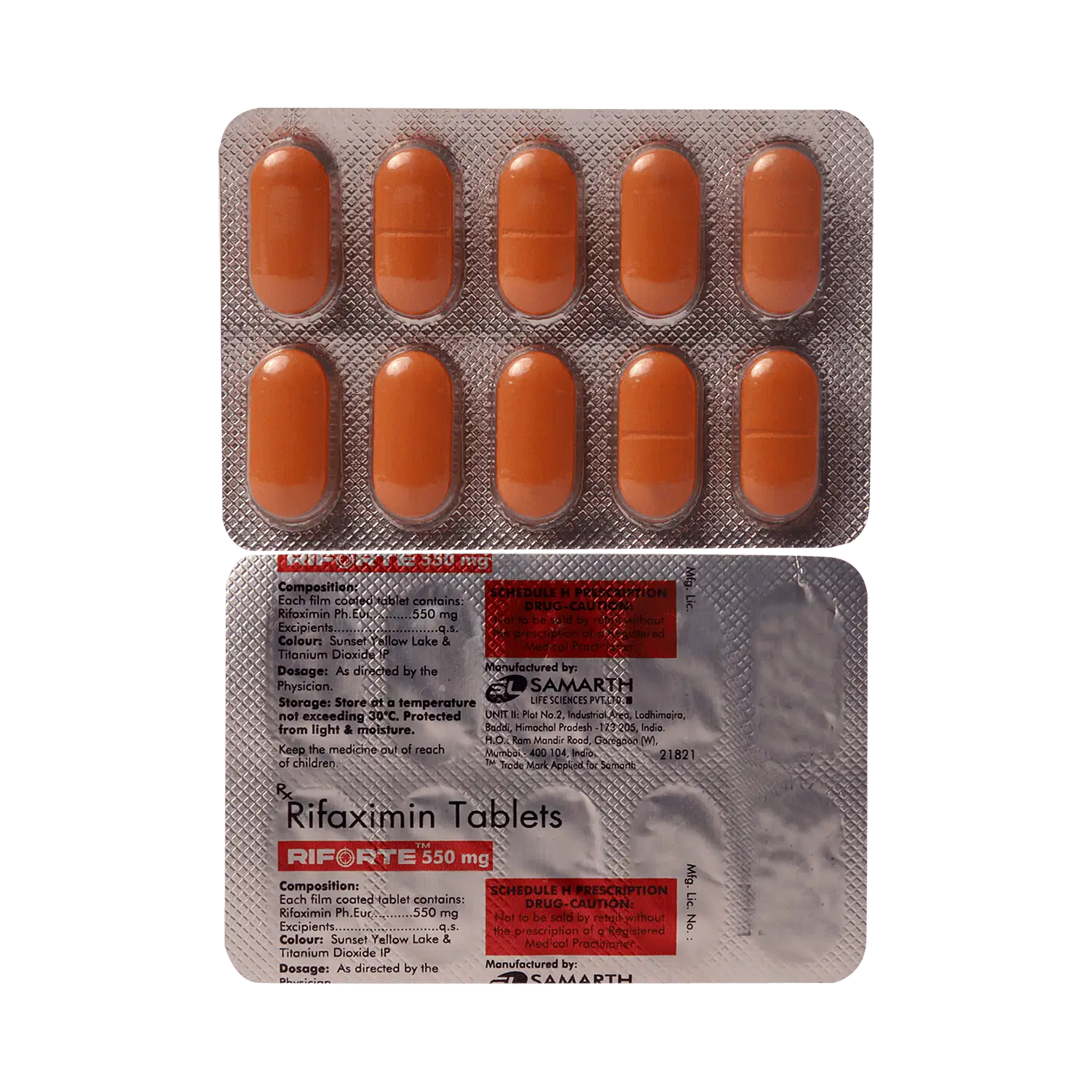 RIFORTE 550MG TAB