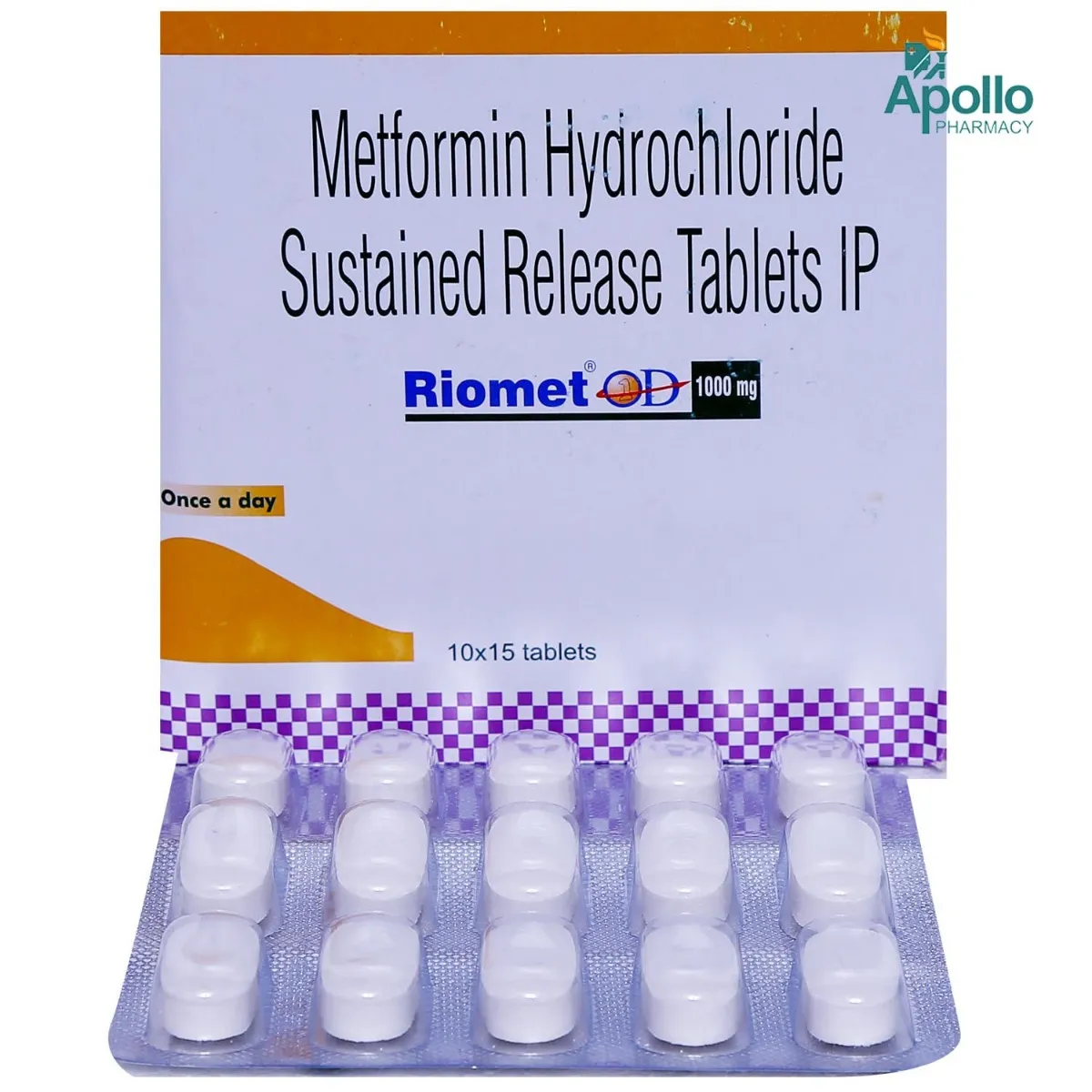 RIOMET OD 1000MG T 15`S