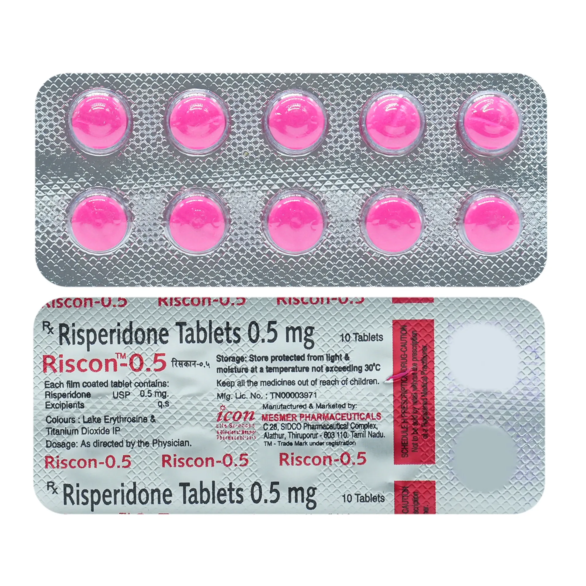 RISCON 0.5MG TAB