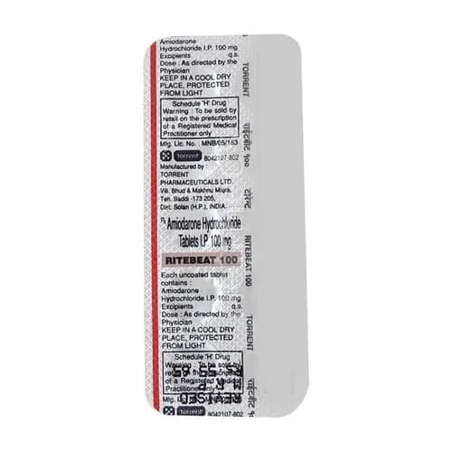 RITEBEAT 100MG TAB 10`S