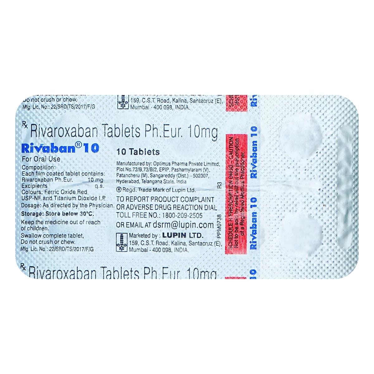 RIVABAN 10MG TAB
