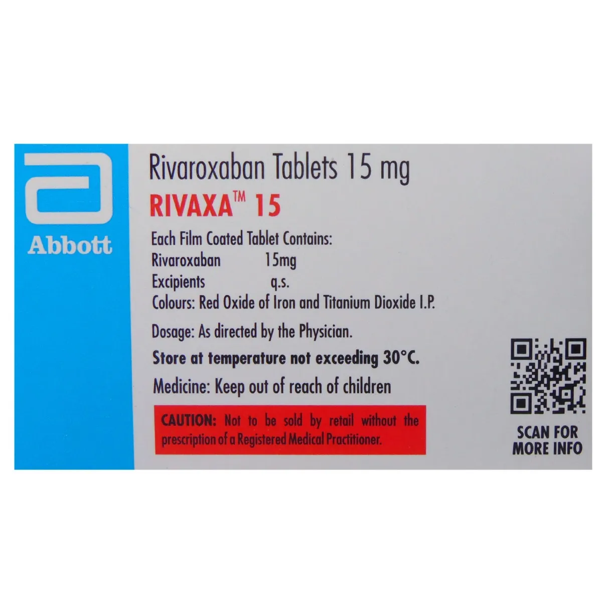 RIVAXA 15MG TAB