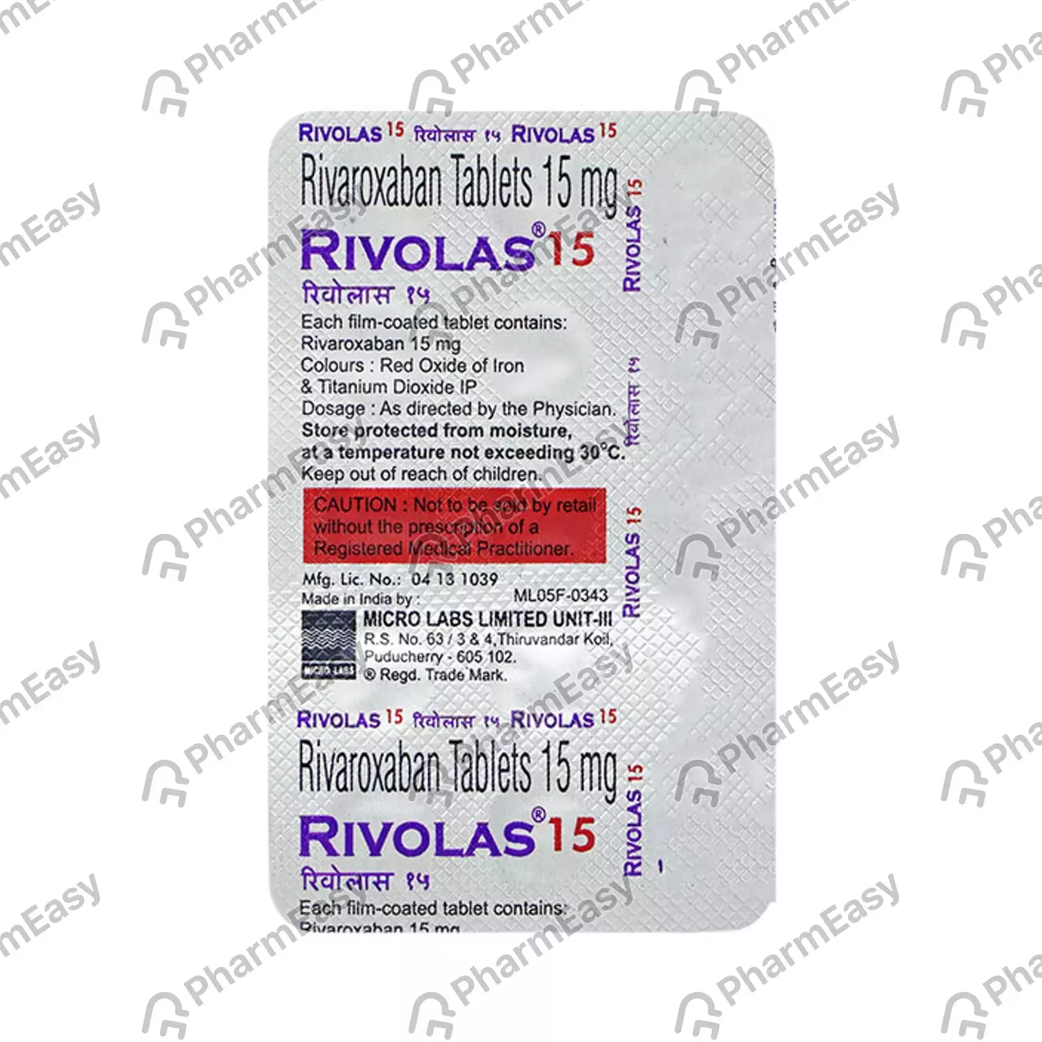 RIVOLAS 15 TAB
