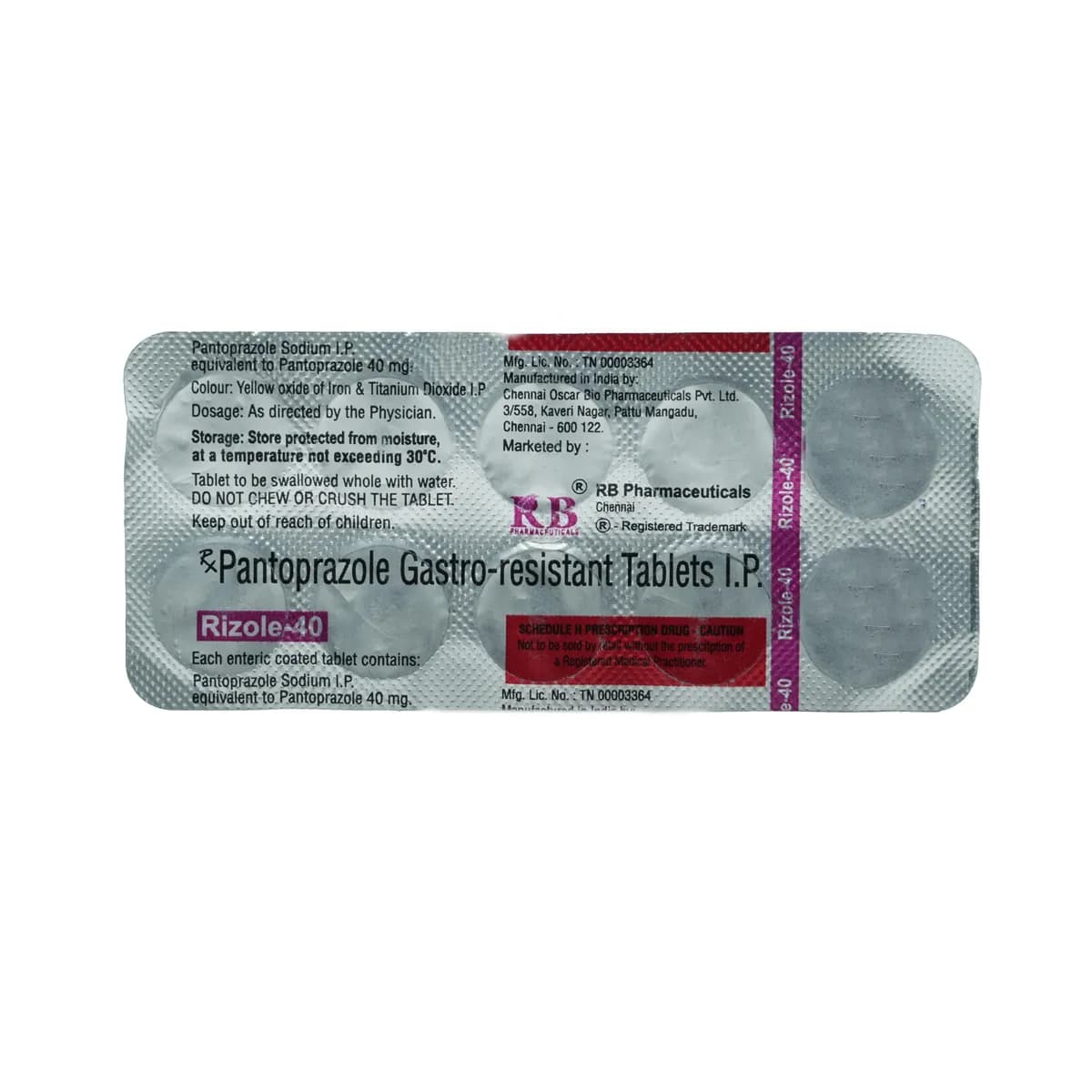 RIZOLE 40MG TAB