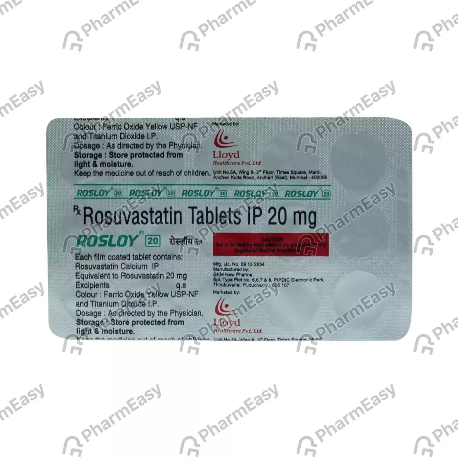 ROSLOY EZ 20MG TAB