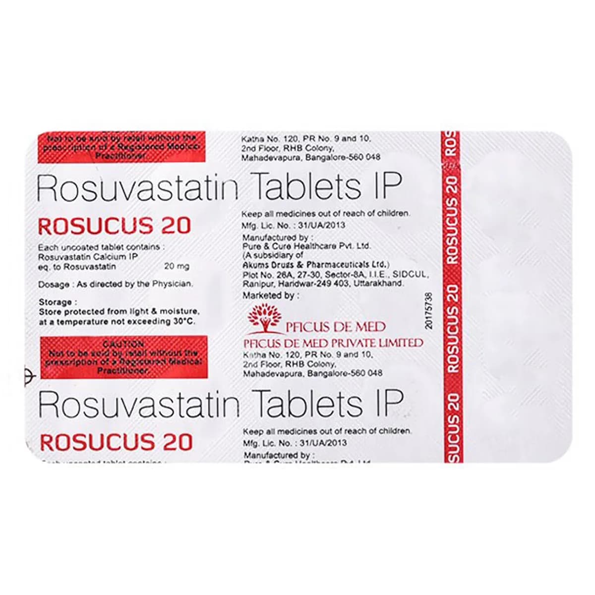 Rosucus 20MG Tab