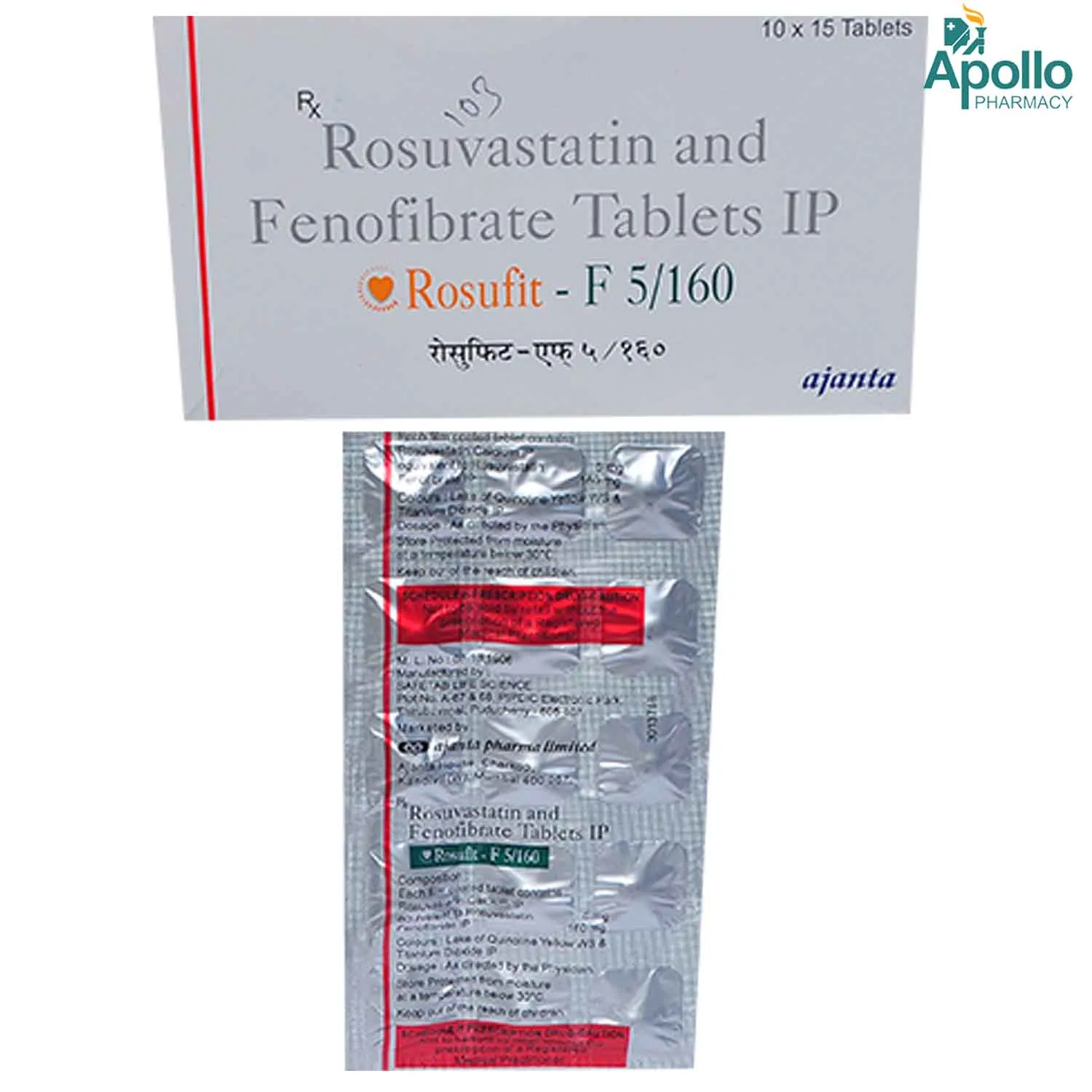 ROSUFIT F 5/160MG TAB