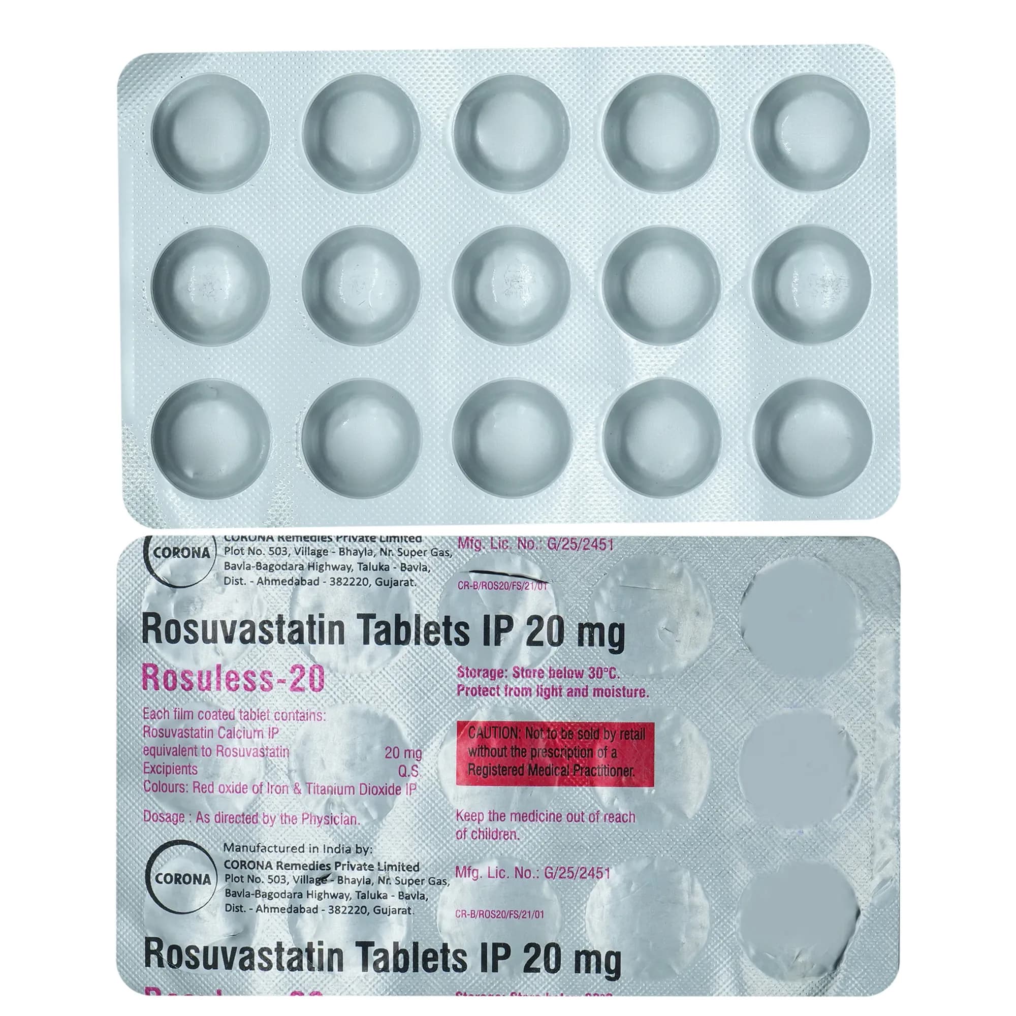 ROSULESS 20MG TAB