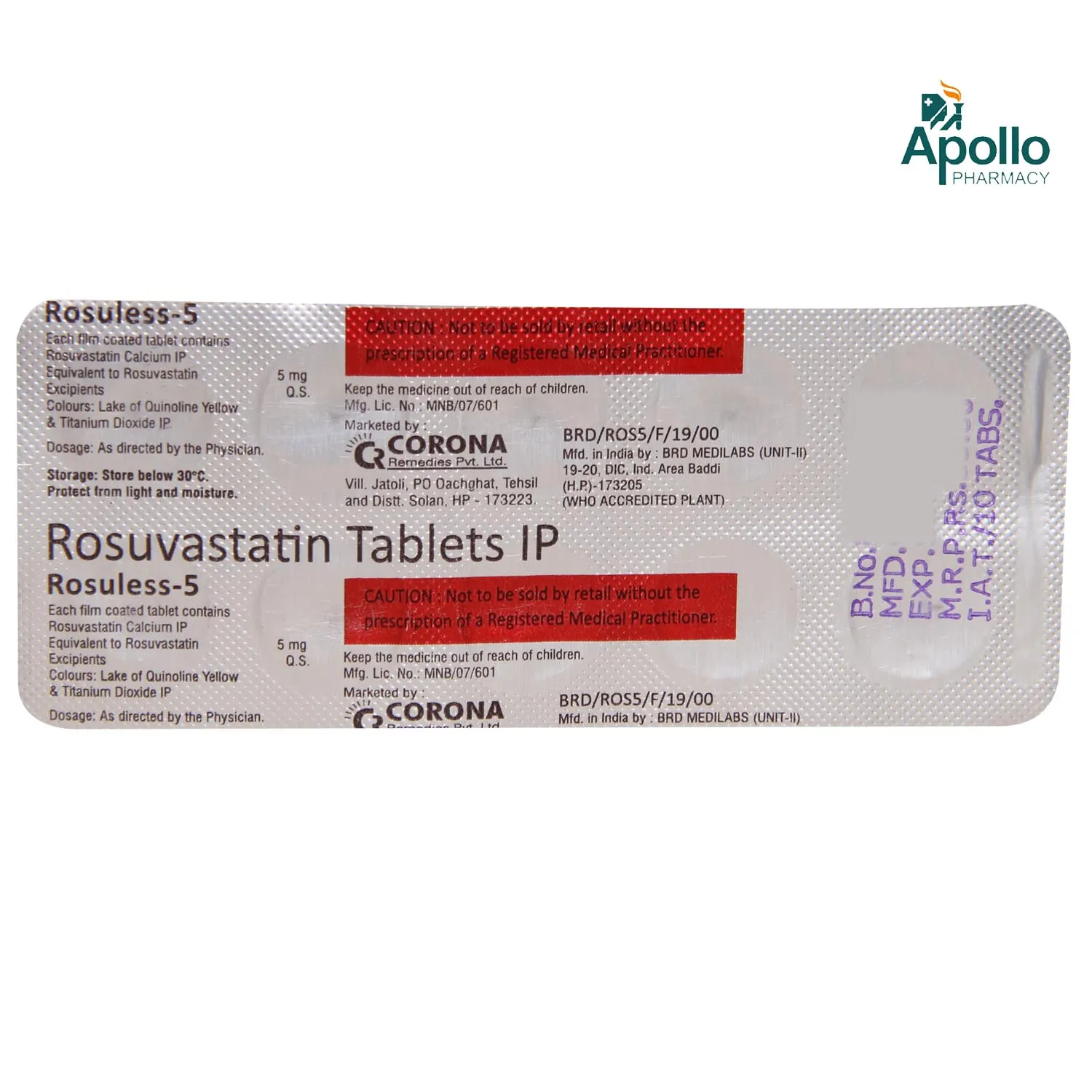 ROSULESS 5MG TAB