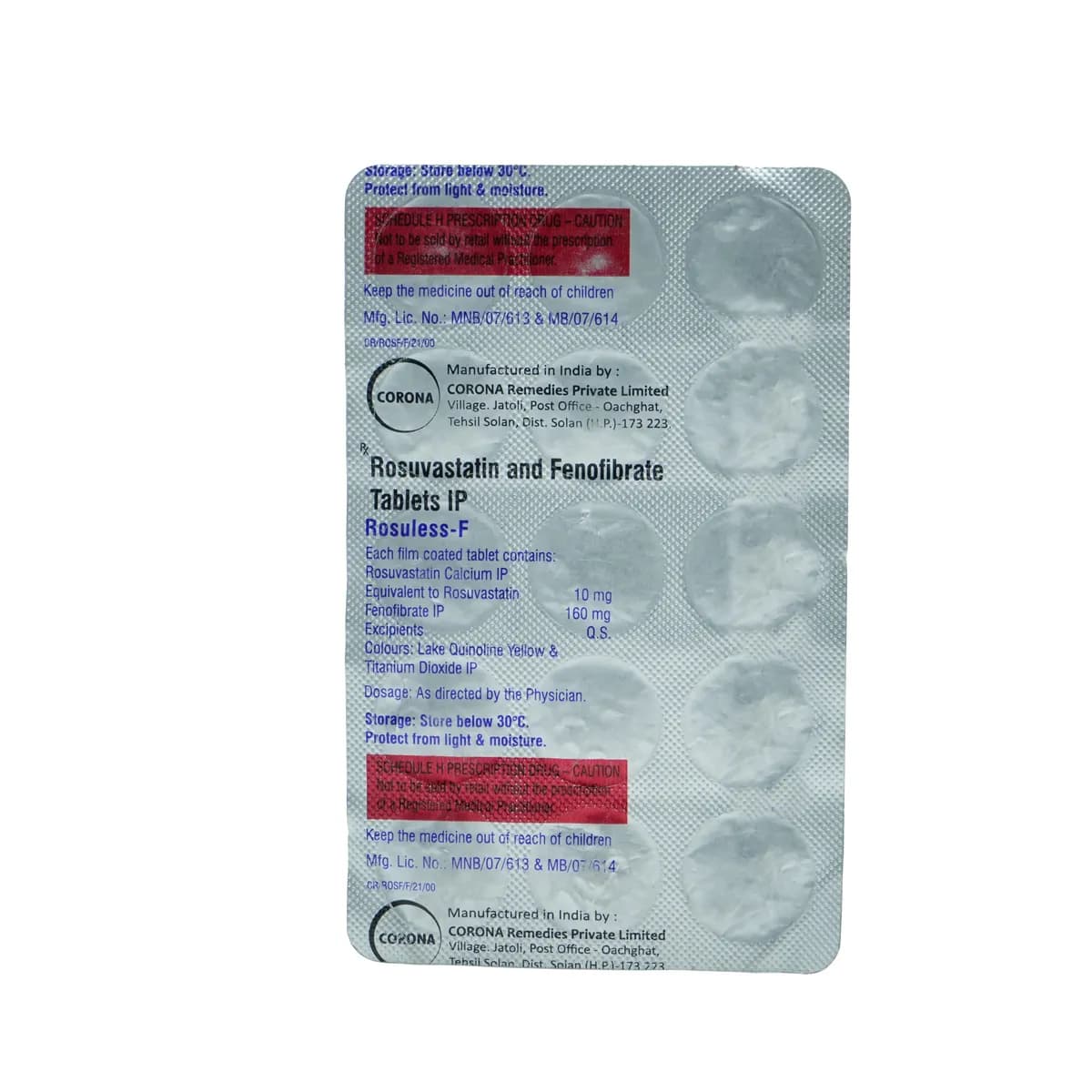 ROSULESS F TAB 15`S
