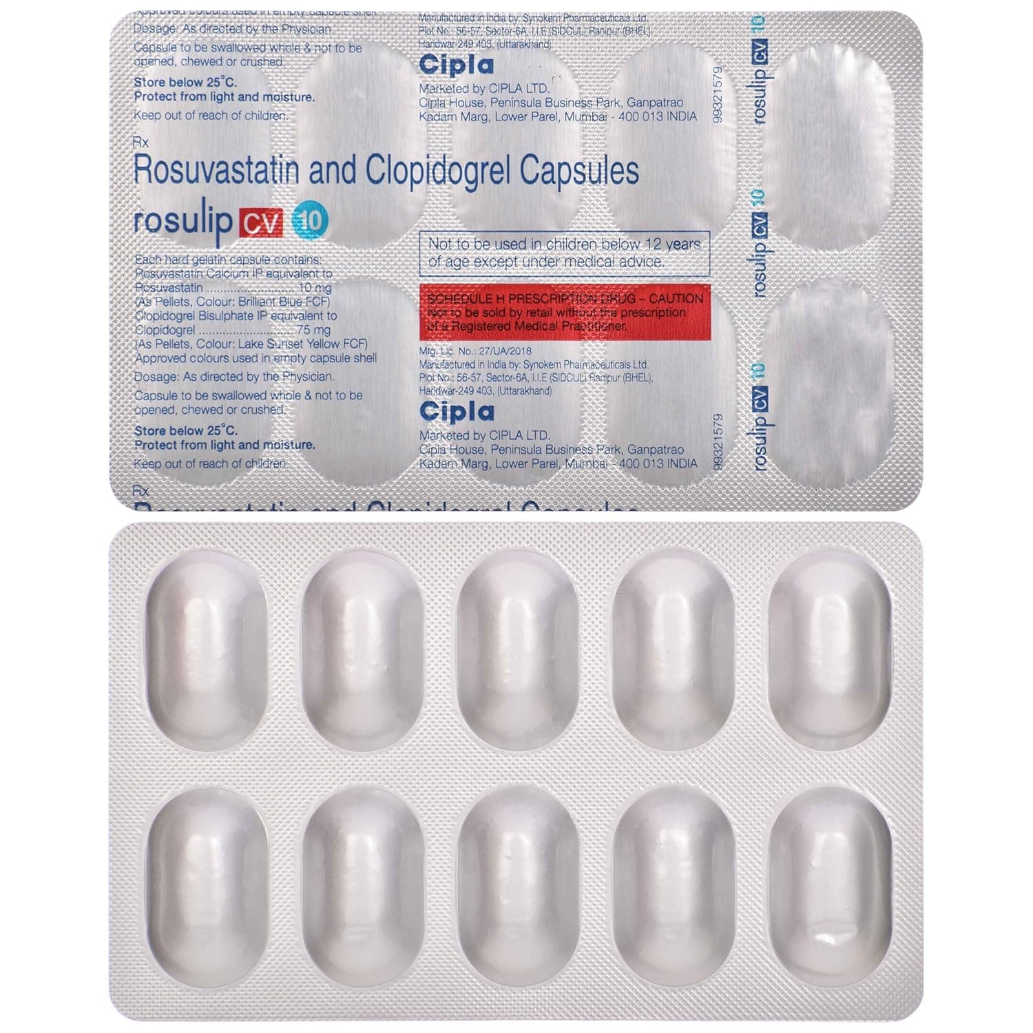 ROSULIP CV 10MG CAP