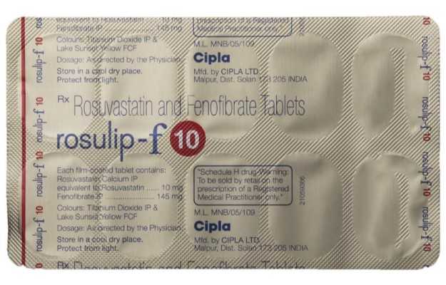 ROSULIP-F 10MG TAB