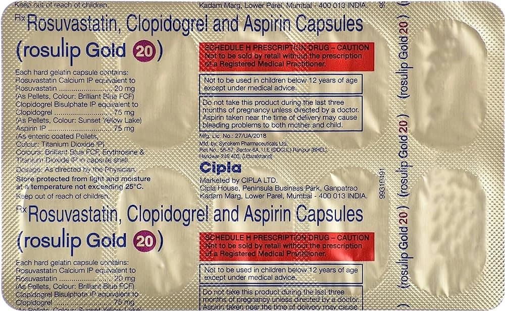 ROSULIP GOLD 20 CAP