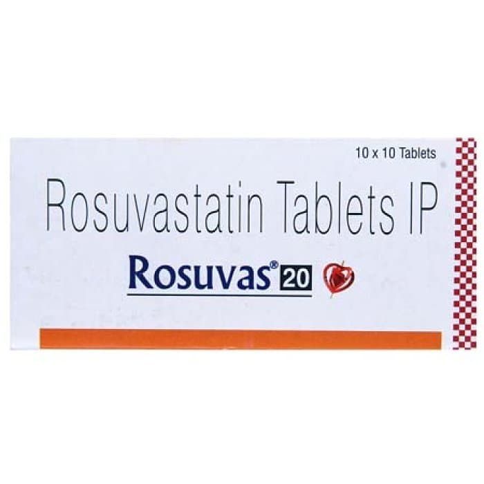 ROSUVAS 20MG TAB 60`S