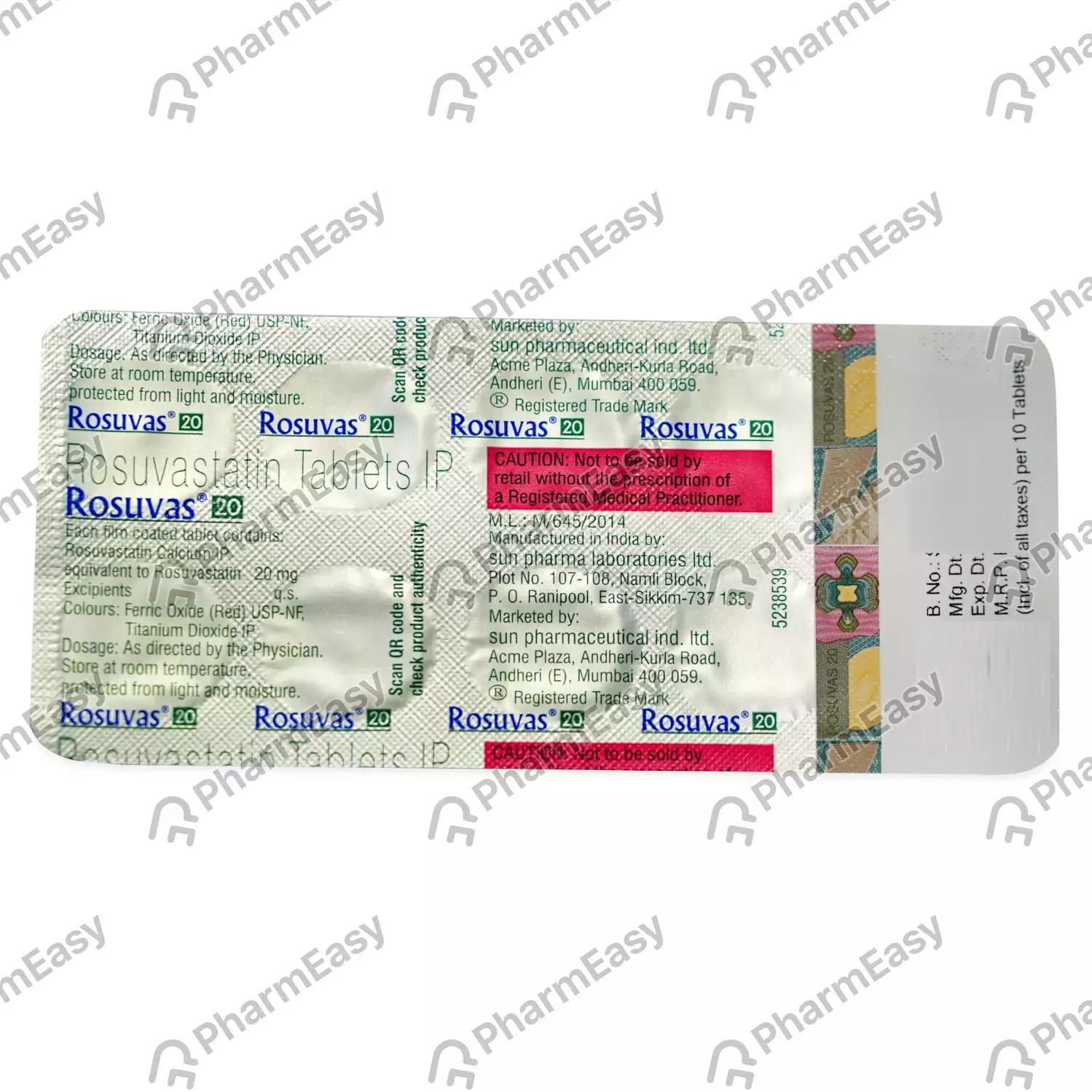 ROSUVAS EZ 20MG