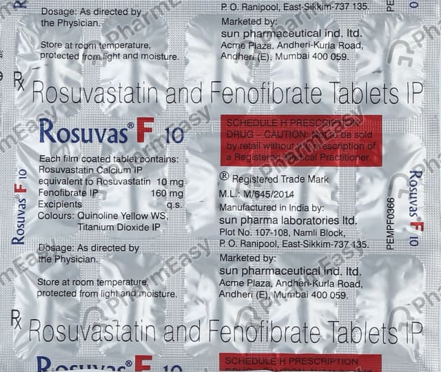 Rosuvas F 10 Tablet