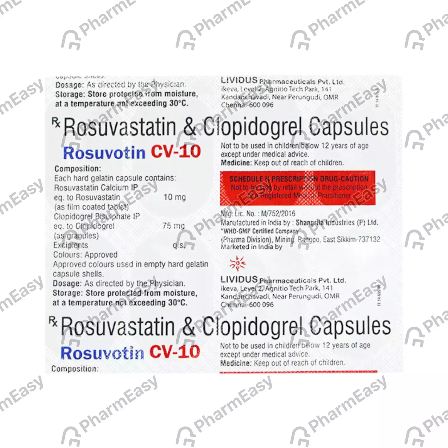 ROSUVOTIN CV 10MG CAPS