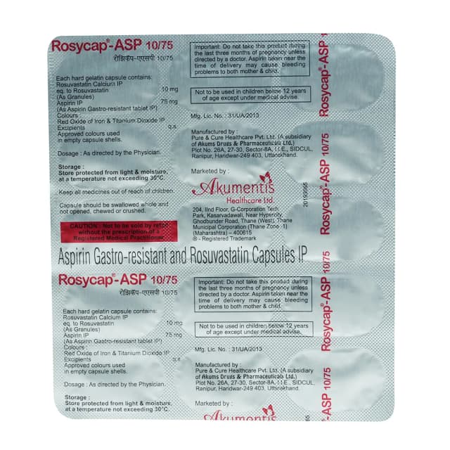 ROSYCAP ASP 10/75 CAP 15S