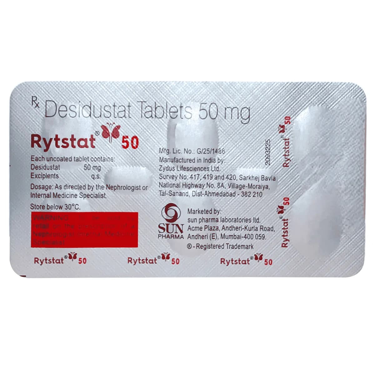 RYTSTAT 50MG TAB