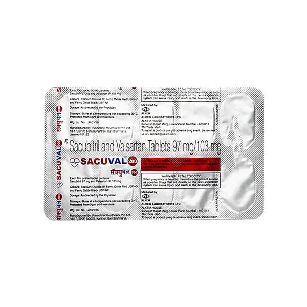 SACUVAL 200 MG TAB 10`S