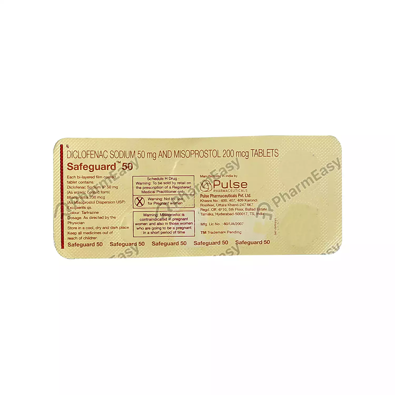 SAFEGUARD 50MG TAB
